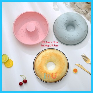 HCM - Khuôn silicon hình bánh Donut nướng bánh, đổ rau câu hình Donut kem chảy cute