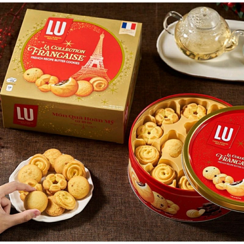 (Hỏa Tốc)Bánh Quy Bơ LU 310g-540g-708g truyền thống Pháp-Có hộp giấy tặng kèm.