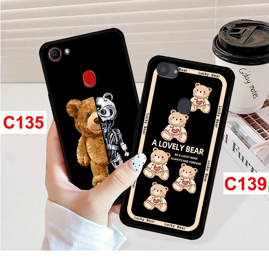 Ốp lưng Oppo F5 - F7 in hình gấu bear . Ốp oppo rẻ bền đẹp.