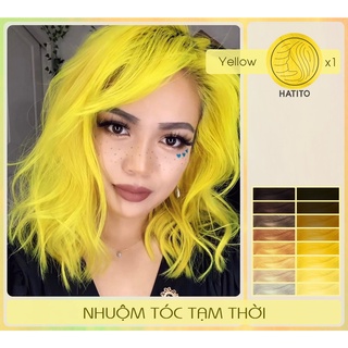 Nhuộm tóc tạm thời (tặng kèm bao tay, trùm tóc)