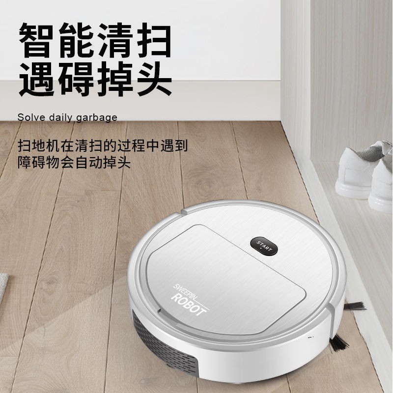 Robot Lau Nhà Tự Động Thông Minh Không Gây Tiếng Ồn Ba Trong Một Tiện Dụng