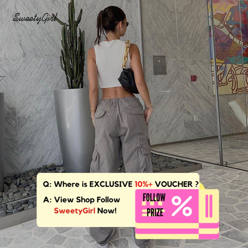 Quần Dài Thể Thao Lưng Thấp Màu Xám Trơn Phối Nút Thời Trang 2022 Cho Nữ