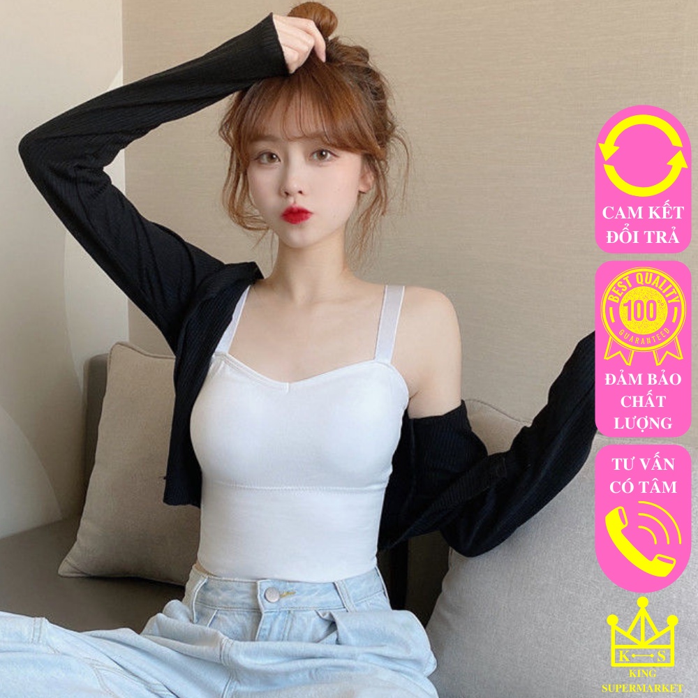 Áo Bra 2 Dây Bản To ABR949, Áo 2 Dây Có Sẵn Đẹm Ngực