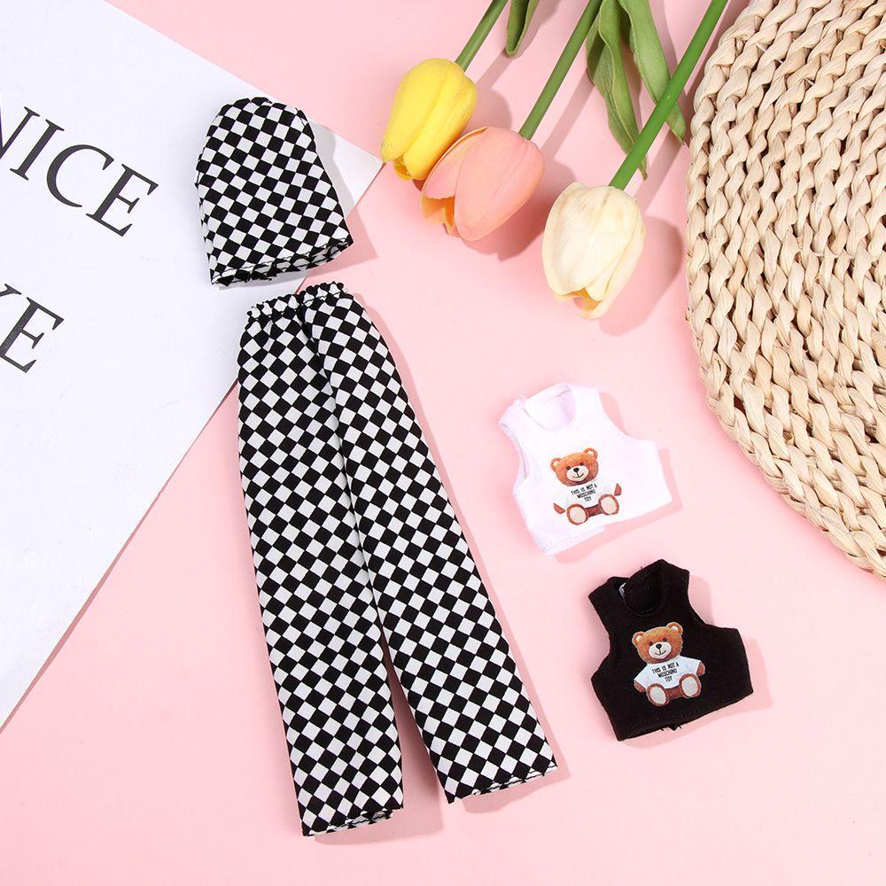 WONDER Bộ Quần Áo Họa Tiết Da Báo Cho Búp Bê