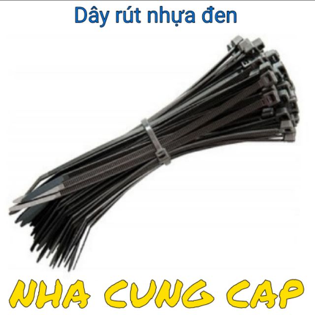 (GIÁ HỦY DIỆT) 100 DÂY RÚT ĐEN 30cm