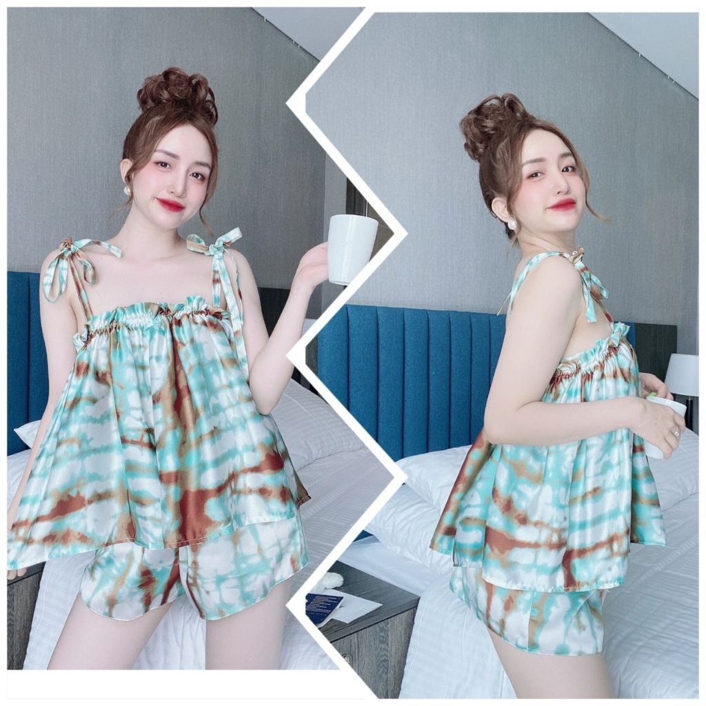 Đồ Ngủ Nữ BIGSIZE Đồ Ngủ Sexy lụa Latin cao cấp mềm mại xinh xắn &lt; 63KG