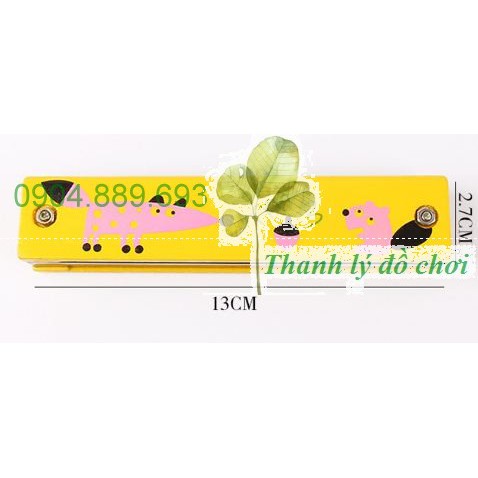 Kèn harmonica 16 lỗ cho bé hoa văn thú vị - Đồ chơi cảm thụ âm chạc