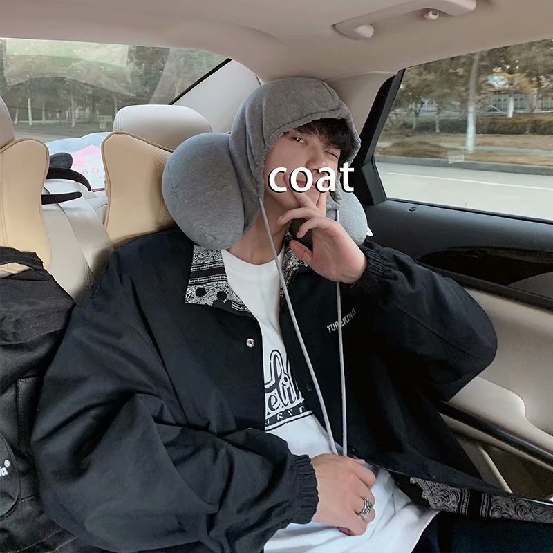 Áo Khoác Bóng Chày Tf1 Hai Mặt Chống Gió Dáng Rộng Thời Trang Xuân Thu Cho Nam