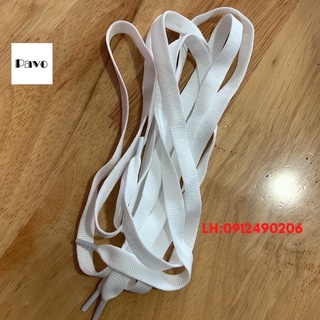 Dây giày sneaker thể thao lụa màu trắng Dài 1m ( 1 Đôi)