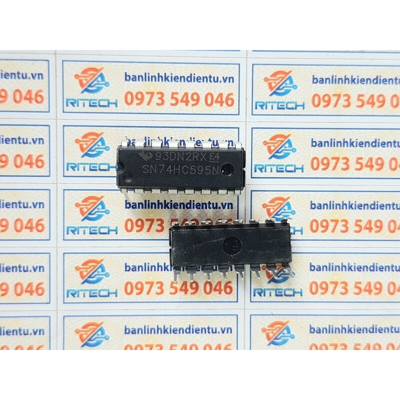 [Combo 5 chiếc] SN74HC595N 74HC595 74595 DIP-16 IC Số
