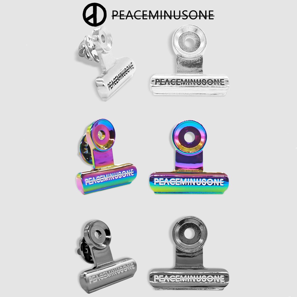 Huy hiệu trâm cài áo 2.5cm hình kẹp pmo PEACEMINUSONE chính hãng