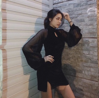 🍒 ĐẦM CỔ TÀU TAY VOAN BODY 🍒