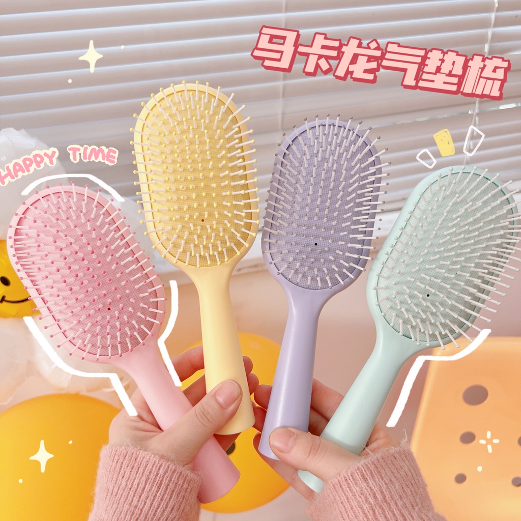 MVP2637 LƯỢC CHẢI TÓC MÀU PASTEL, LƯỢC GỠ RỐI NHIỀU MÀU DỄ THƯƠNG