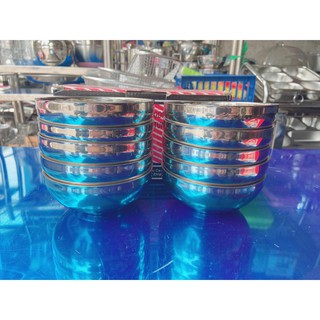 Combo 10 Chén Cơm Inox 2 Lớp