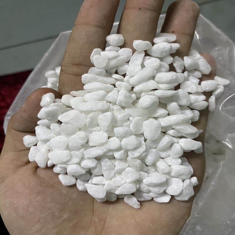 Sỏi Trắng Trang Trí Bể Cá, Tiểu Cảnh, Cây Bon Sai Túi 10kg