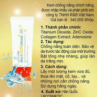 KEM CHỐNG NẮNG MULTI SUN CREAM