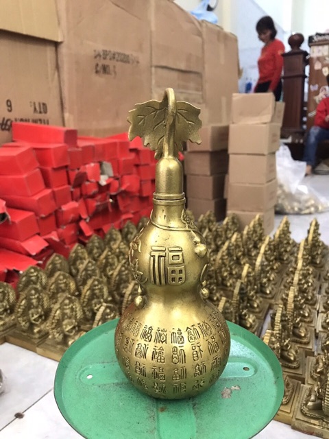 Hồ Lô Chữ Phúc vật phẩm phong thuỷ bằng đồng