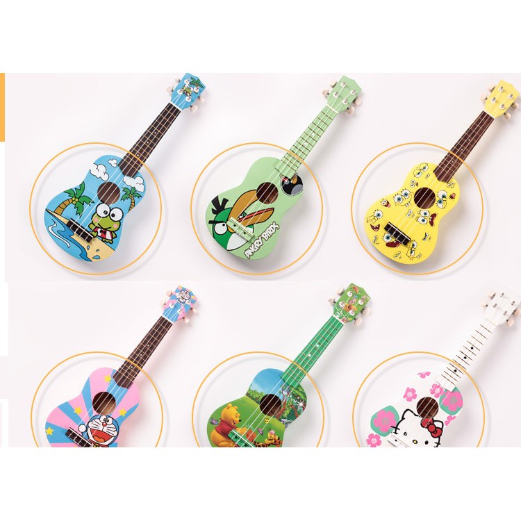 Đàn Ukulele hoạt hình Kitty hồng KBD 33A7