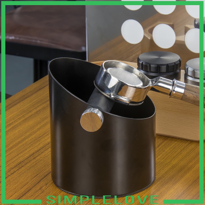 [SIMPLELOVE] Black Espresso Coffee Knock Box Waste Bin Bucket for Home Office Barista