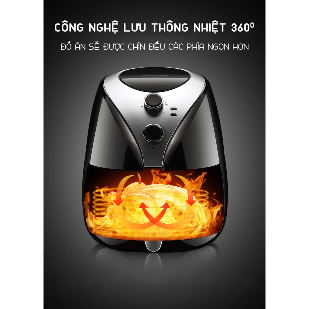 Nồi chiên không dầu Hongxin RH952 - dung tích 5.5 LÍT - Bảo hành 12 tháng