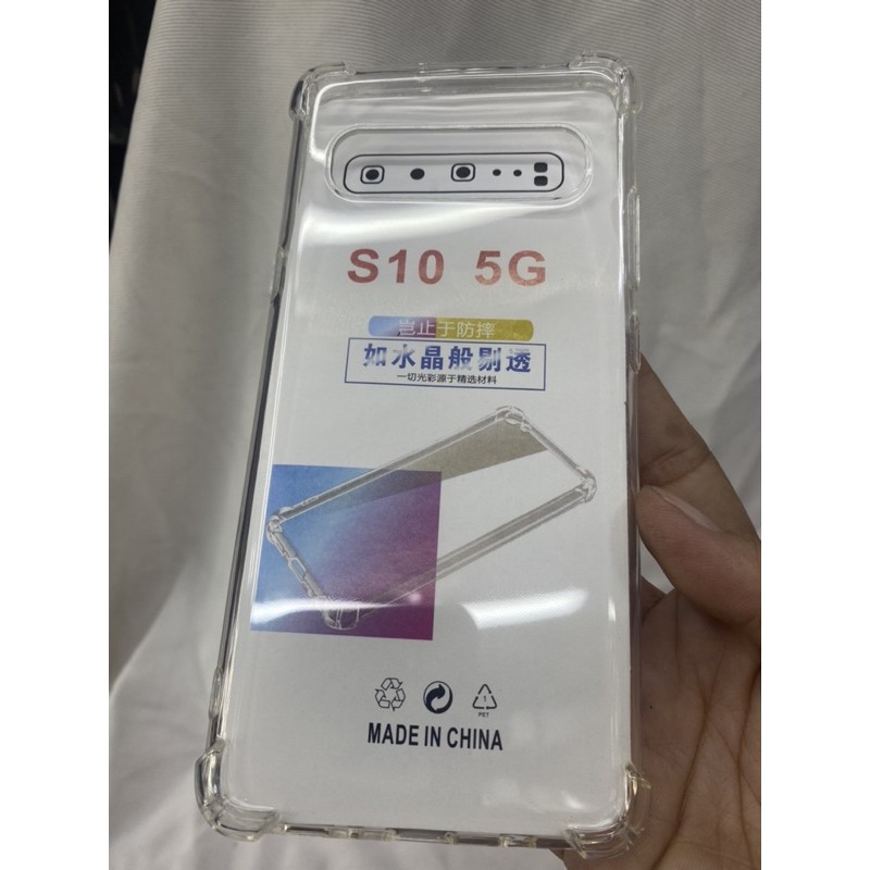 Ốp lưng Samsung S10 5G dẻo viềng lưng trong