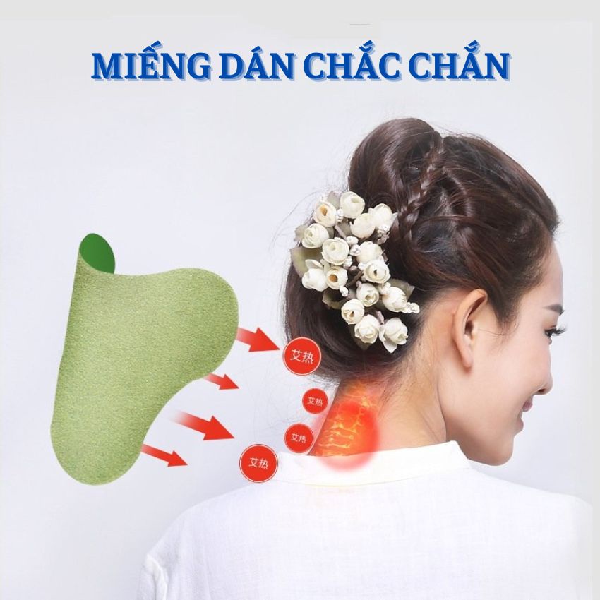 Miếng dán ngải cứu giúp giảm đau mỏi xương khớp - Hộp 12 miếng