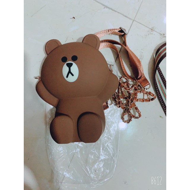 Túi gấu brow đeo chéo