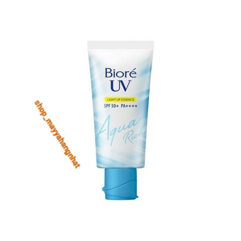 KEM CHỐNG NẰNG BIORE UV AQUA RICH LIGHT UP ESSENCE SÁNG RẠNG NGỜI
