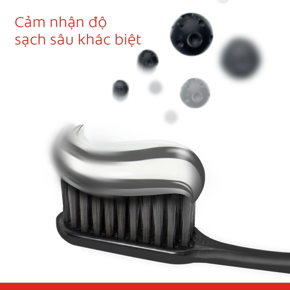 [HB Gift] Combo 5 Kem đánh răng Charcoal 40g và 1 bình nước 700ml