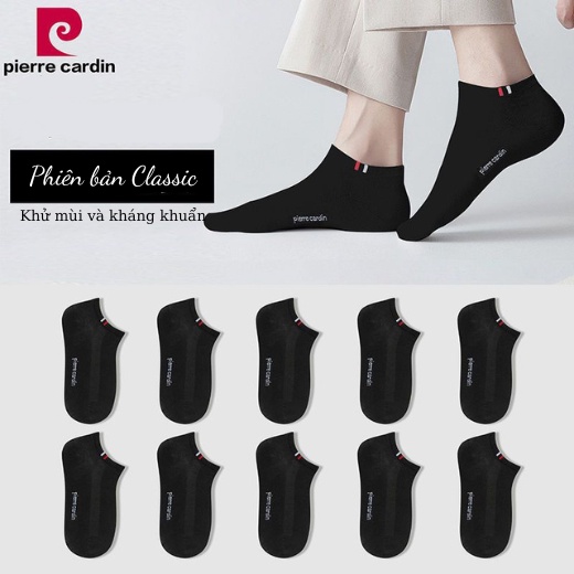 Tất Nam Pierre Cardin chính hãng set 10 đôi Sợi Cao Cấp thoáng khí, thấm hút, kháng khuẩn, săn sale combo vớ nam đàn hồi