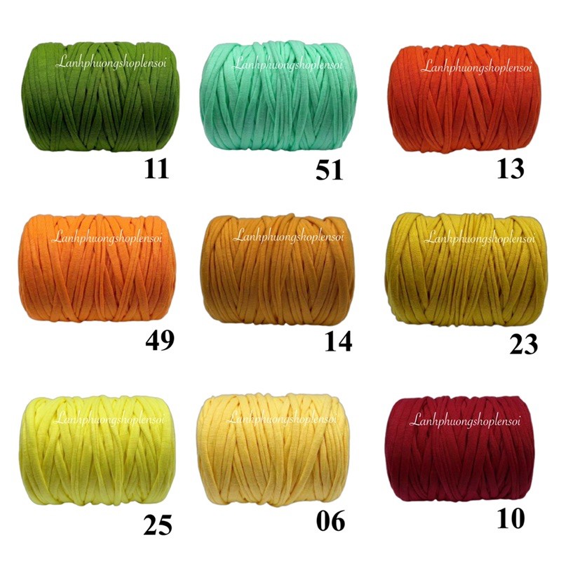 Sợi vải Việt Nam màu loang cuộn 250 gram
