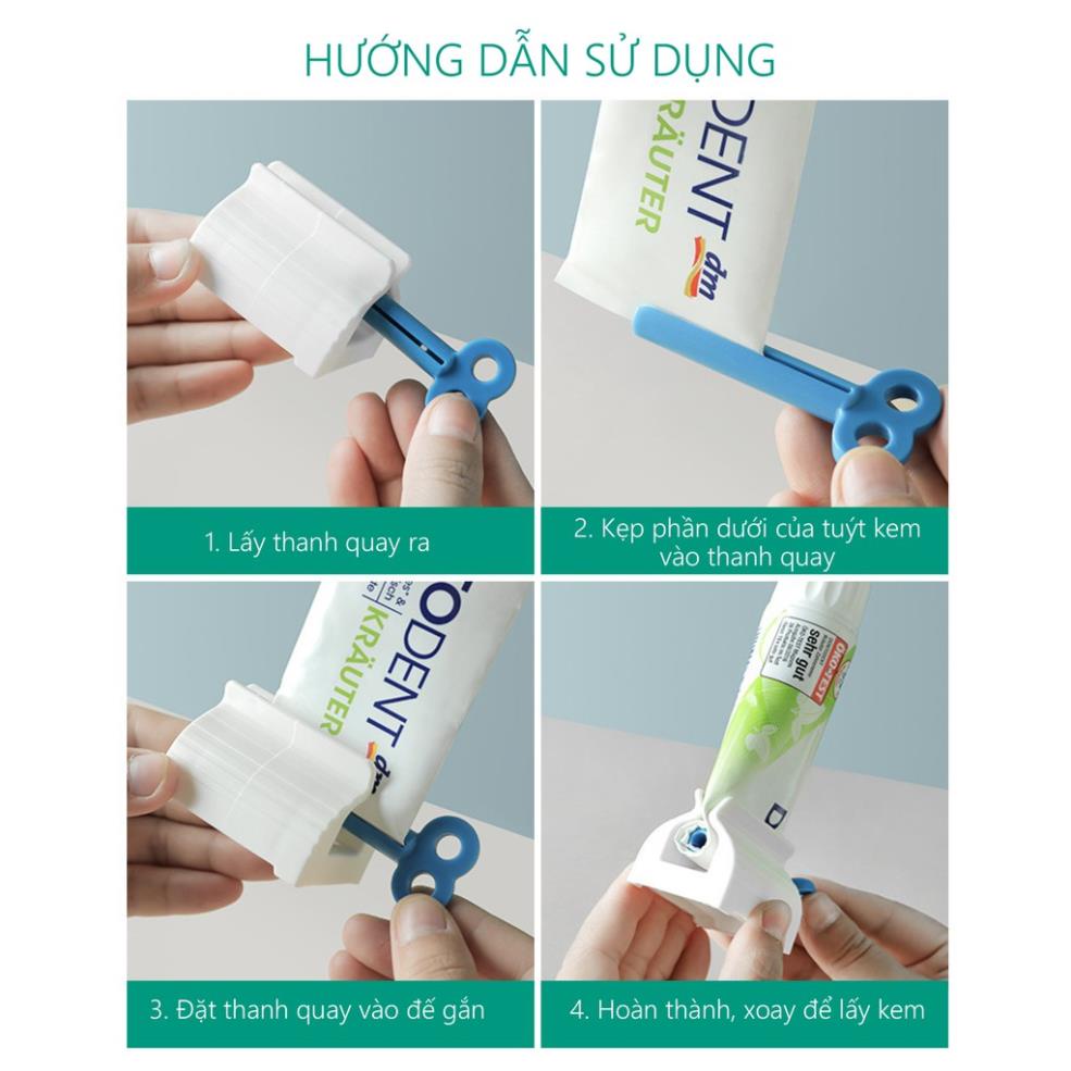 [Mẫu mới] Dụng cụ kẹp kem đánh răng thông minh, tiết kiệm (1015)