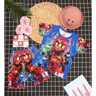COM BO 2 BỘ 3D COTTON LẠNH BÉ TRAI