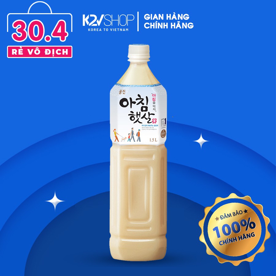 [DATE T7/2021] Nước gạo Hàn Quốc Woongjin 1.5L [K2V Shop]