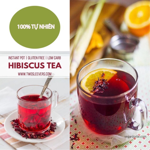 Trà atiso đỏ (Hibiscus,bụp giấm) 100gr cành rời