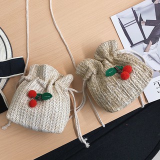 Túi đeo chéo rơm đan thời trang nữ tính