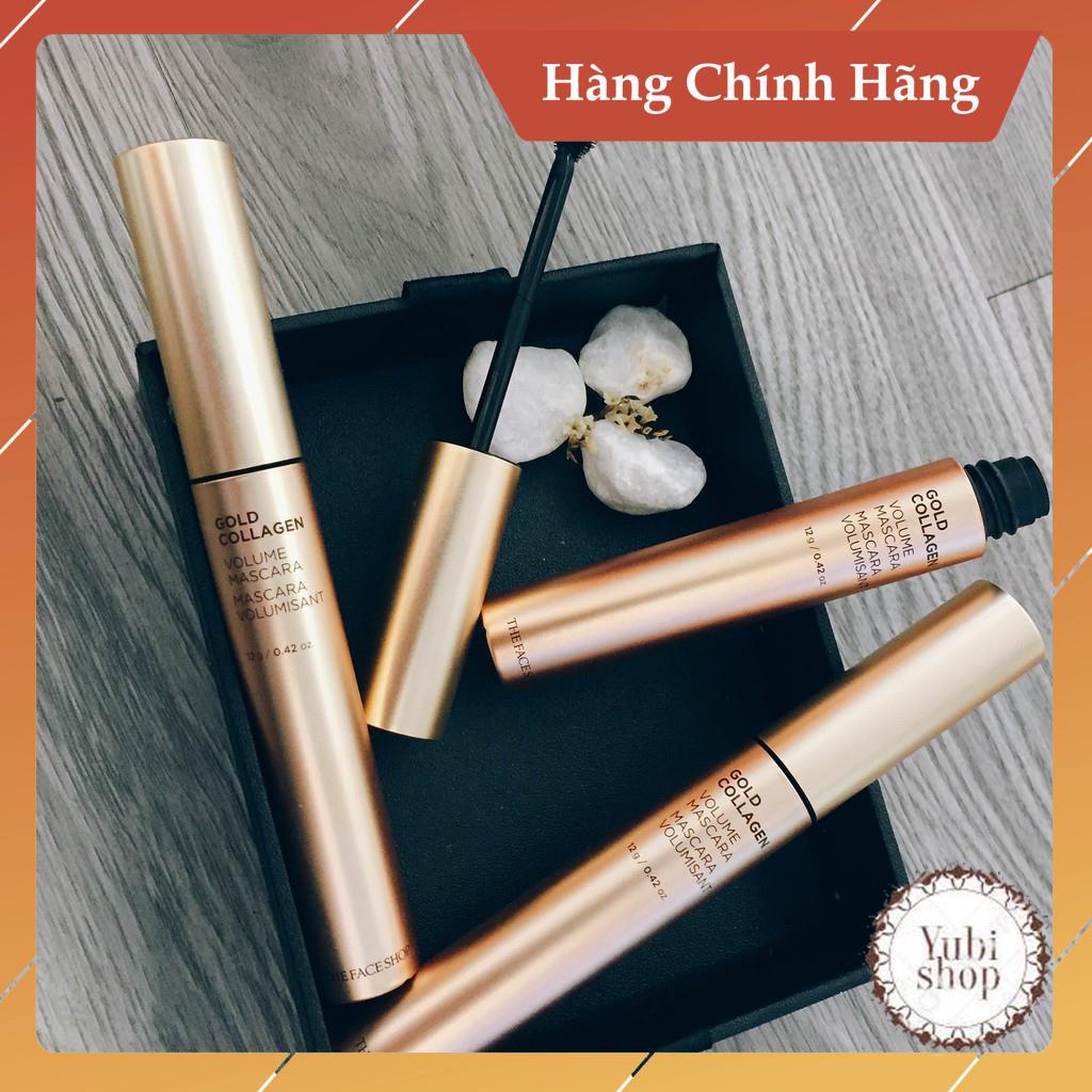 Mascara Kiêm Dưỡng Mi Gold Collagen Volume Mascara Fmgt The Face Shop Chính Hãng - Hàn Quốc - KM - CS