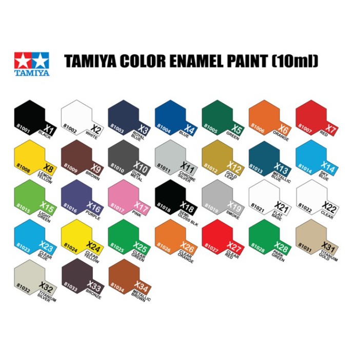 Sơn Mô hình Tamiya Enamel Paint X18-X34 - Dụng cụ mô hình