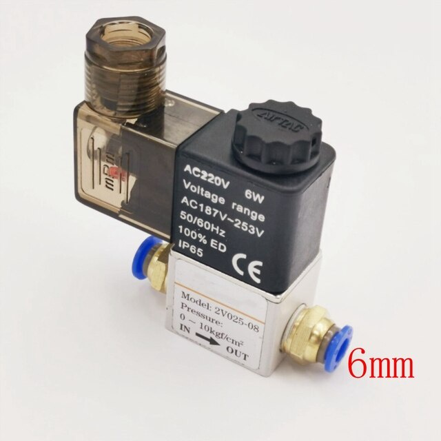 Van đóng mở khí nén 2v025 và khớp nối ống hơi