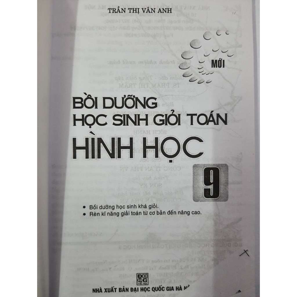 Sách - Bồi dưỡng học sinh giỏi Toán Hình học 9