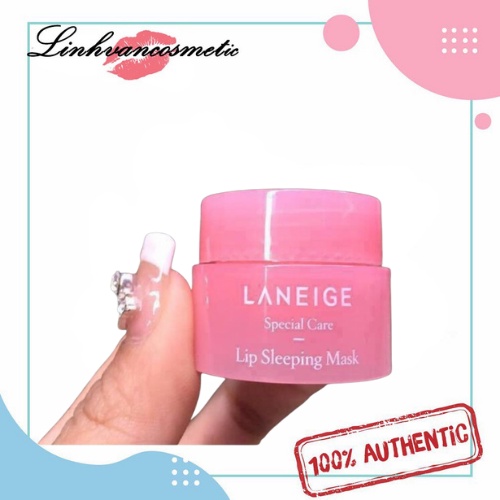 Mặt nạ dưỡng môi Laneige  Có video phân biệt thật giả Mặt nạ ngủ môi ủ môi mini Laneige Lip Sleeping Mask 3g