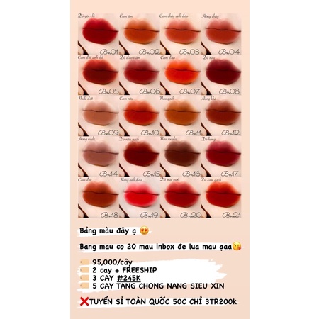 💥Son Kem Lì BERNICE Phiên Bản 2021💥 HÀNG CHÍNH HÃNG VN 100% | BigBuy360 - bigbuy360.vn