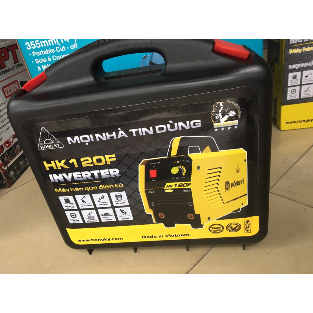 Máy hàn que 2.6 mm HK 120F Hồng ký tại Máy NTT bảo hành dài hạn dễ dàng sử dụng an toàn hiệu quả