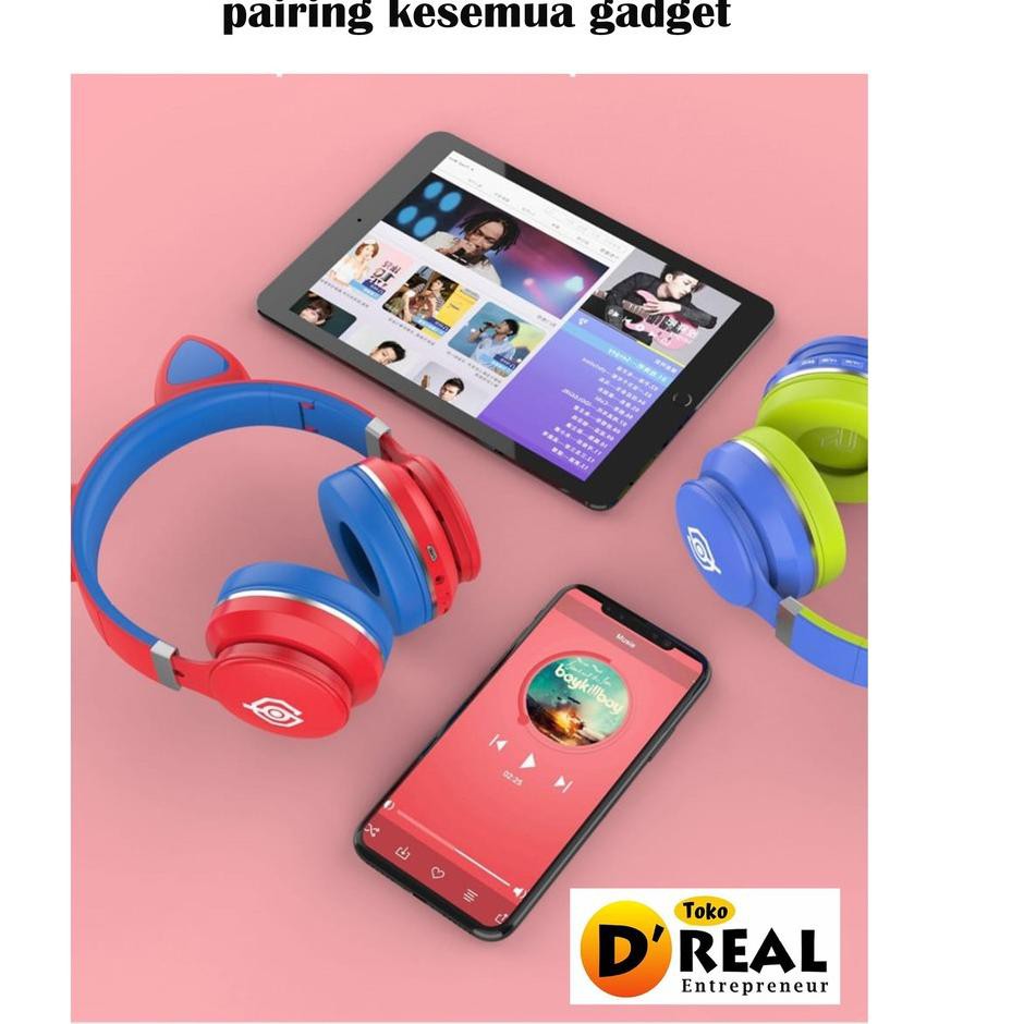Tai Nghe Bluetooth Có Đèn Led Macaron Q42Q 031 | BigBuy360 - bigbuy360.vn