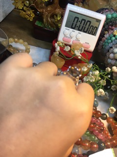 Nhẫn bạc đá thạch anh khói