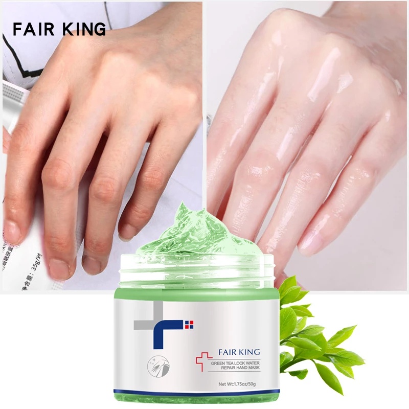 [Hàng mới về] Mặt nạ tay FAIR KING từ trà xanh dưỡng ẩm chống nếp nhăn