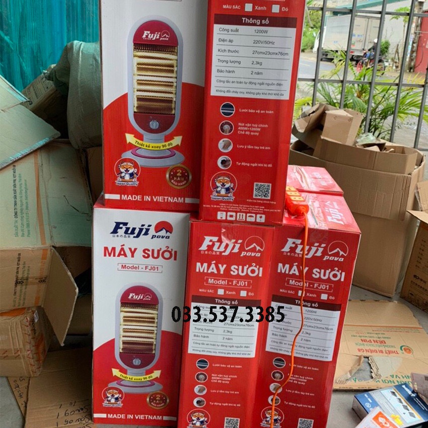 Đèn sưởi ấm, máy sưởi phòng FUJI 01 nhỏ gọn tiết kiệm diện tích