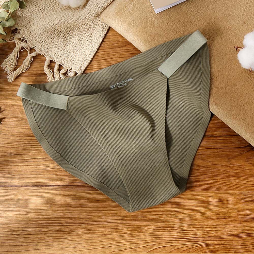 Quần lót cotton không đường may lưng thấp nhiều màu sắc tùy chọn dành cho nữ