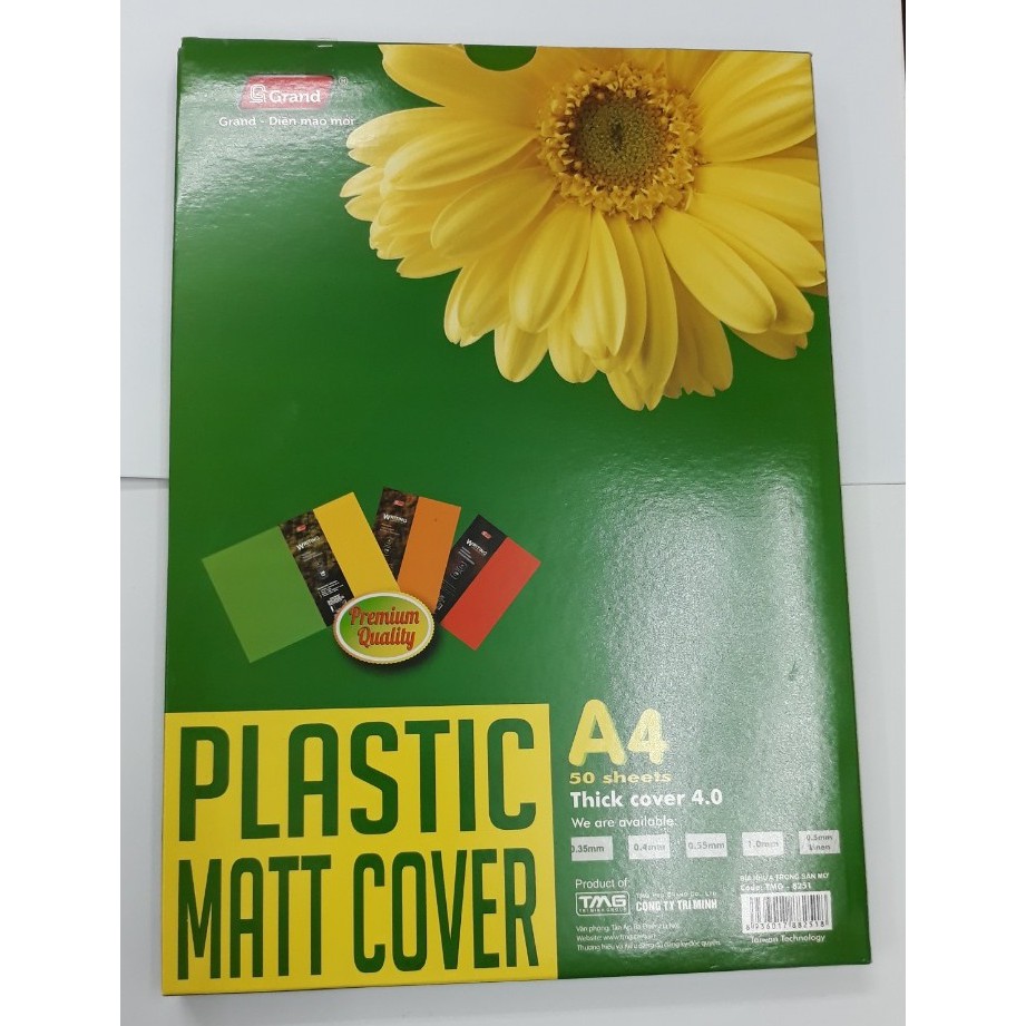 Bìa nhựa sần đóng sách Pgrand A4 Plastic cover