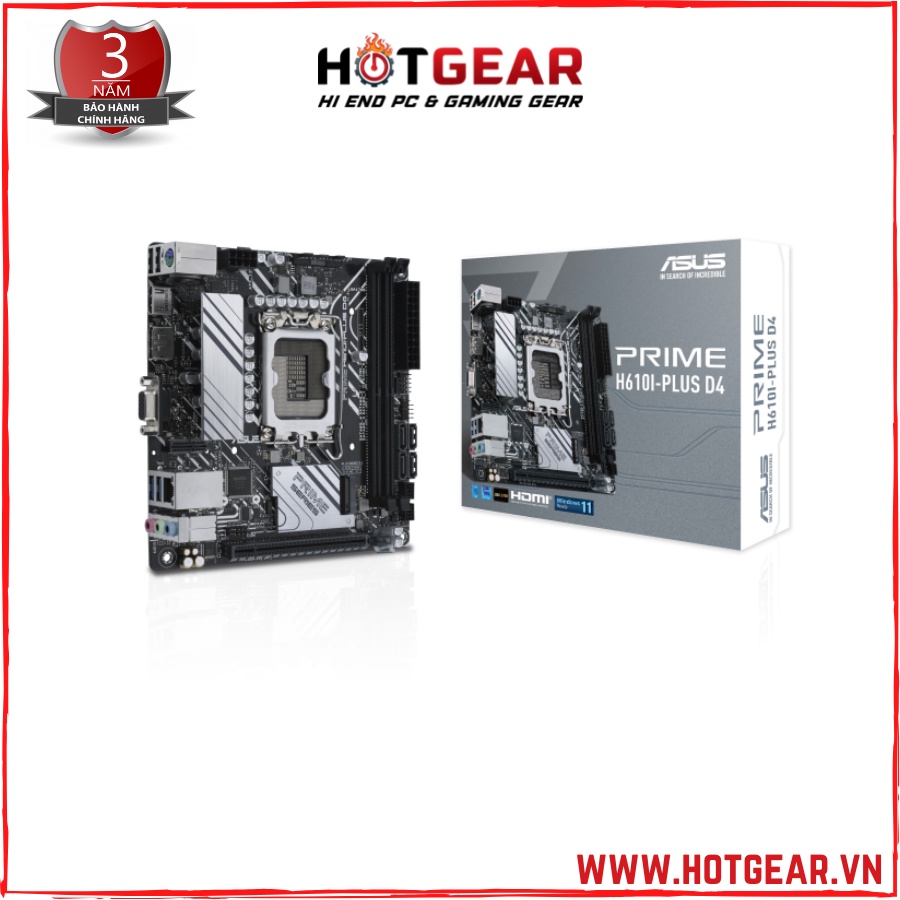 Bo mạch chủ ASUS PRIME H610I-PLUS D4 Mainboard Mini-ITX mới chính hãng